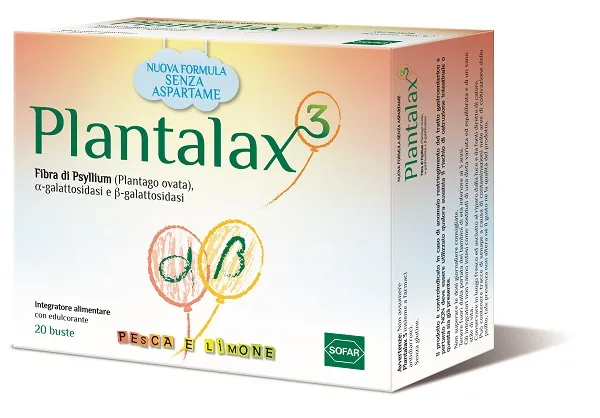 Sofar Plantalax 3 Integratore Gusto Pesca E Limone 20 Bustine