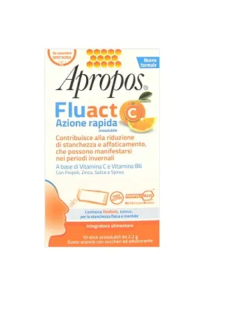 APROPOS FLUACT C AZIONE RAPIDA 10 BUTINE STICK OROSOLUBILI