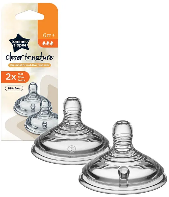 TOMMEE TIPPEE CTN TETTARELLA DA 6 MESI IN SU FLUSSO VELOCE 2 PEZZI