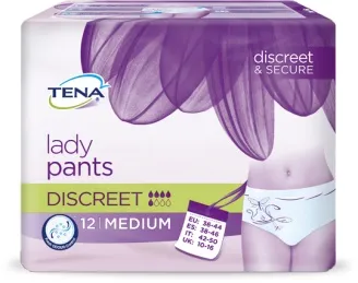 PANNOLONE A MUTANDINA TENA LADY PANTS DISCREET MEDIUM 12 PEZZI