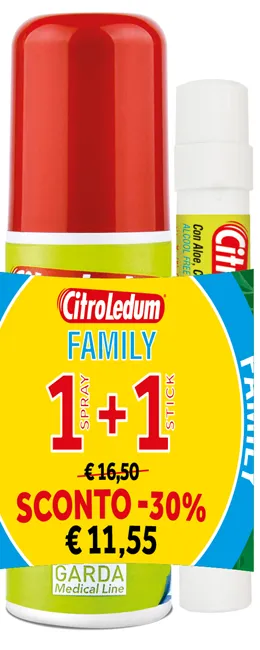 Citroledum Family Kit Spray 75 Ml + Stick 10 Ml