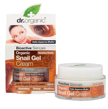 Dr Organic Snail Gel Bava Di Lumaca Cream Crema Viso Anti Eta' 50 Ml