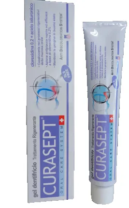 Curasept Gel Dentifricio 0,20 Con Ads Trattamento Rigenerante Con Acido Ialuronico 75 Ml