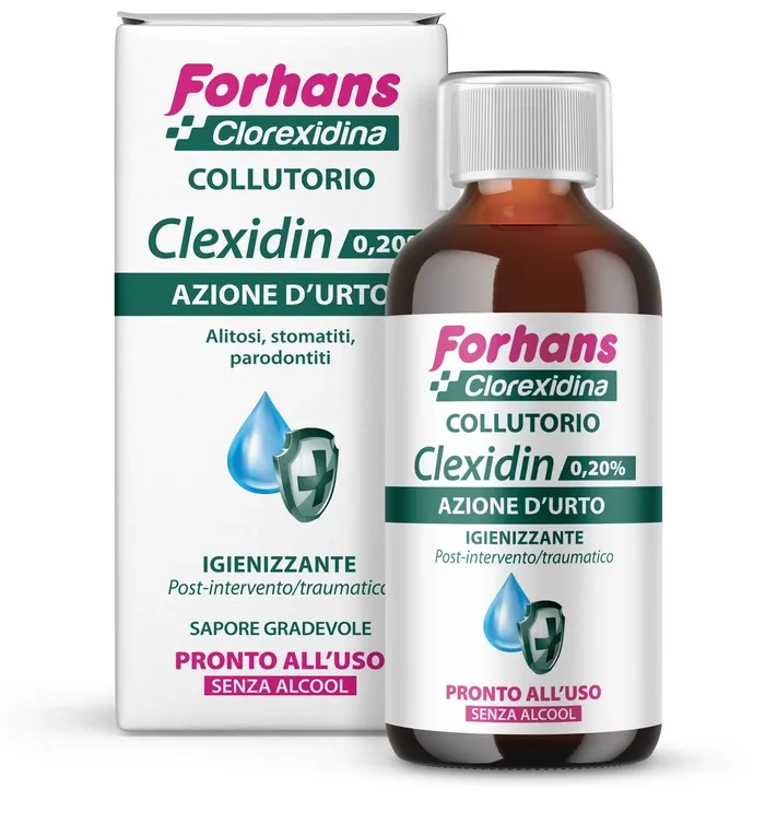 Forhans Clexidin 0,20 Senza Alcool 200 Ml