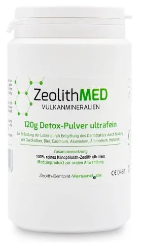 Zeolithmed Minerali Vulcanici Detox Polvere Ultrafine 120 G