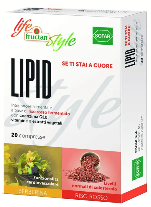 Sofar Fructan Lipid Integratore Alimentare A Base Di Riso Rosso Fermentato 20 Compresse.