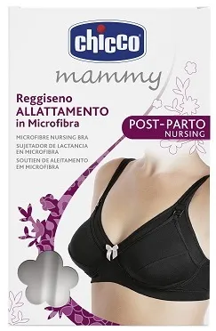 CHICCO MAMMY REGGISENO MICROFIBRA ALLATTAMENTO NERO 3D