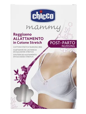 CHICCO MAMMY REGGISENO COTONE ALLATTAMENTO BIANCO 3C