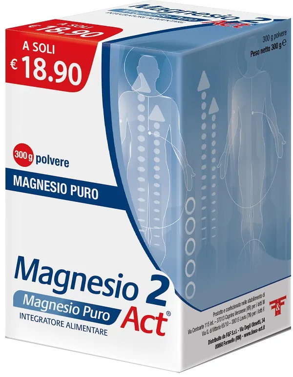 MAGNESIO 2 ACT PURO POLVERE 300 G