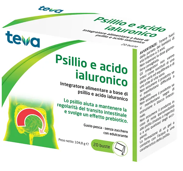 Psillio Acido Ialuronico Teva 20 Buste 104,8 G