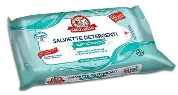 Sano E Bello Salviette Detergenti Muschio Bianco 50 Pezzi