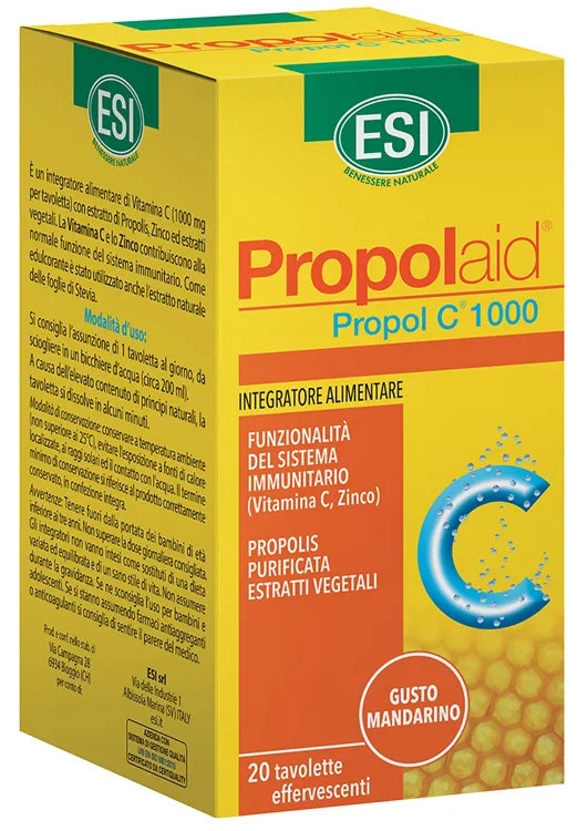 PROPOLAID PROPOL C 1000 MG 20 TAVOLETTE EFFERVESCENTI