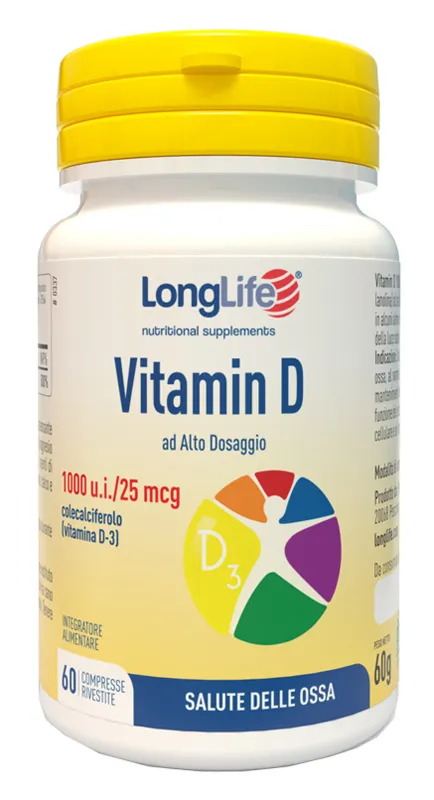 Longlife Vitamina D3 1000ui 60 Compresse