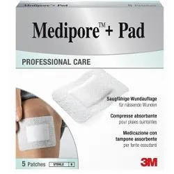 Medicazione Medipore+pad 10x10cm 5pezzi