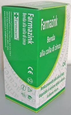 BENDA MEDICATA ELASTICA FARMAZINK CON OSSIDO DI ZINCO CM10X5M 1 PEZZI