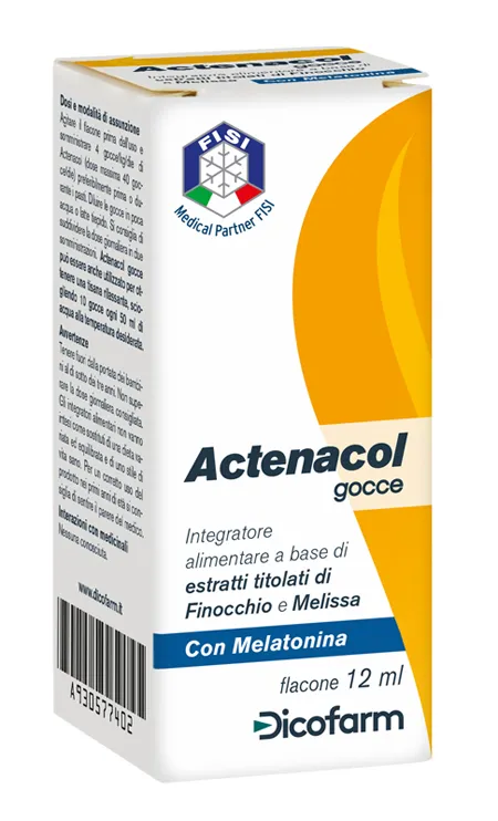 Actenacol Gocce 12 Ml Con Melatonina