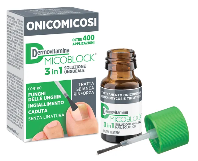 Dermovitamina Micoblock 3in1 Onicomicosi Soluzione Ungueale 7 Ml