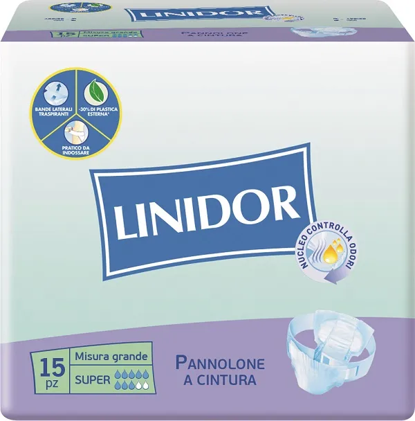 Pannolone Linidor Perfect Care Super A Cintura Mg 15 Pezzi