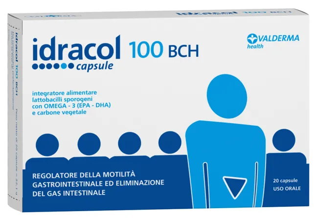 Idracol 100 Bch Integratore Alimentare Stipsi E Transito Intestinale Astuccio 20 Capsule