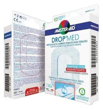 Medicazione Adesiva Master-aid Drop Med 10,5x30