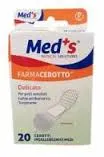 Cerotto Meds Strips Delicato Tessuto Non Tessuto Medio 20 Pezzi