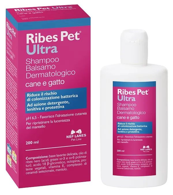 RIBES PET ULTRA SHAMPOO DERMATOLOGICO FLACONE 200 ML