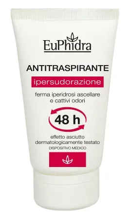 Deodorante In Crema In Tubo Con Astuccio Euphidra Deo Antitraspirante 40 Ml