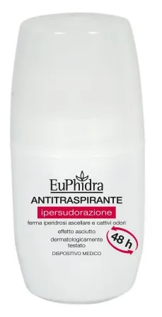 Deodorante In Emulsione In Flacone Roll-on Con Astuccio Euphidra Deo Rollon Antitraspirante 50 Ml