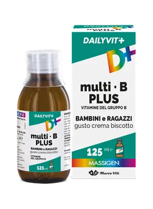 Dailyvit+ Multi B Plus Vitamine Del Gruppo B Per Bambini E Ragazzi Gusto Limone 125 Ml