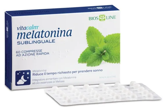 Bios Line Vitacalm Melatonina Sublinguale 60 Compresse 1 Mg