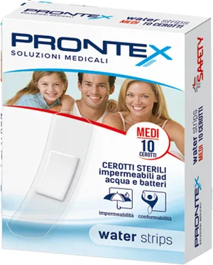 Cerotto Prontex Water Strips Medio 10 Pezzi