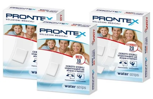 CEROTTO PRONTEX WATER STRIPS ASSORTITO 20 PEZZI