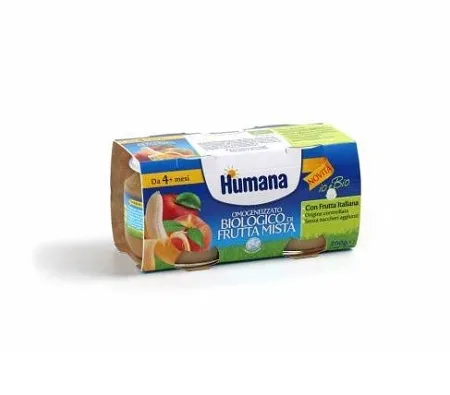 Humana Omogeneizzato Frutta Mista Bio 2 Vasetti 100 G