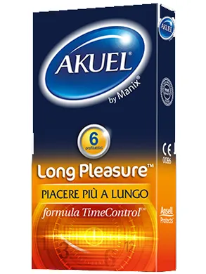 PROFILATTICO ANSELL AKUEL BY MANIX LONG PLEASURE B 6 PEZZI