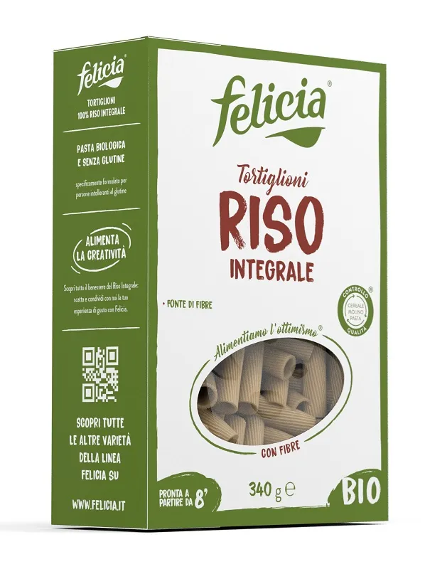 FELICIA BIO RISO INTEGRALE TORTIGLIONI 340 G