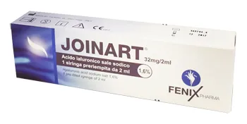 Siringa Intra-articolare Joinart Acido Ialuronico 1,6% 2 Ml 3 Pezzi