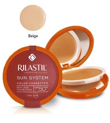 Rilastil Sun Spf 50+ Comaptto Beige 10 Ml Nuova Formula