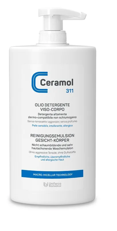 Ceramol Olio Detergente Viso/corpo 400 Ml