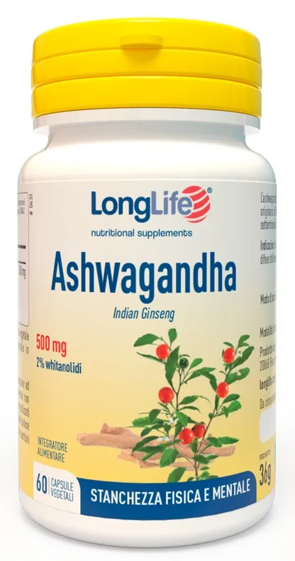 LONGLIFE ASHWAGANDHA 60 CAPSULE 500 MG