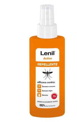 Lenil Active Spray Soluzione Antizanzara In Flacone + Pompa Spray 100 Ml