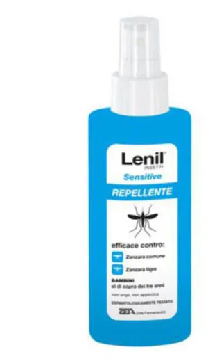 Lenil Insetti Sensitive Emulsione Antizanzara In Flacone + Pompa Dispenser 100 Ml