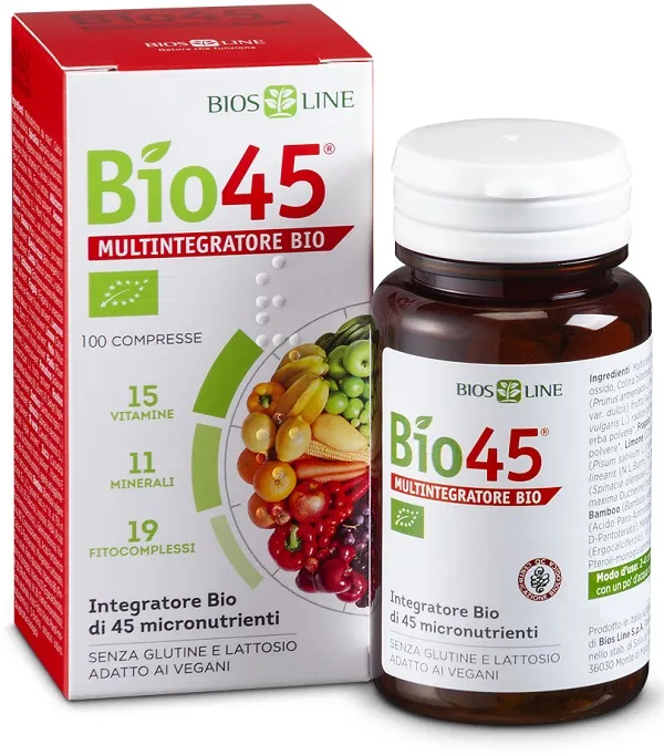 Biosline Bio 45 50 Compresse Cert Qcert Confezione Doppia