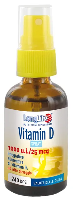 LONGLIFE VITAMIN D3 1000UI SPRAY 30 ML