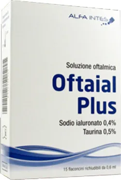 Oftaial Plus Soluzione Oftalmica Acido Ialuronico 0.4% E Taurina 15 Flaconcini Richiudibili 0.6 Ml