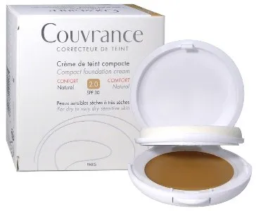 Eau Thermale Avene Couvrance Crema Compatta Colorata Nf Comfort Naturale 9,5 G