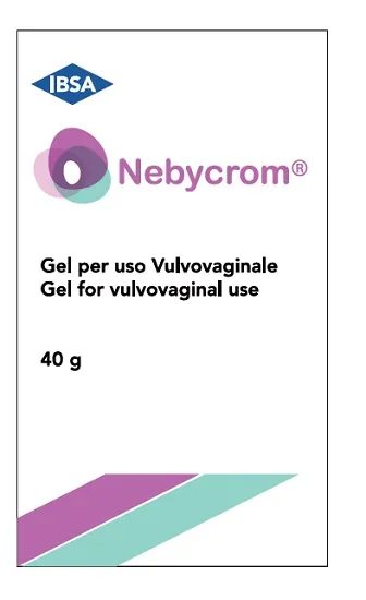 NEBYCROM GEL PER USO VULVOVAGINALE, CONFEZIONE CONTENENTE UN FLACONE CON SOLUZIONE, UNA BUSTINA CONTENENTE POLVERE E UNA POMPA EROGATRICE 40 G