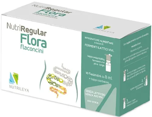 Nutriregular Flora 10 Flaconcini 8 Ml - Probiotici