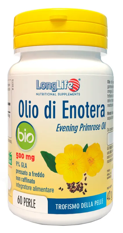 Longlife Olio Enotera Bio 60 Perle 500 Mg