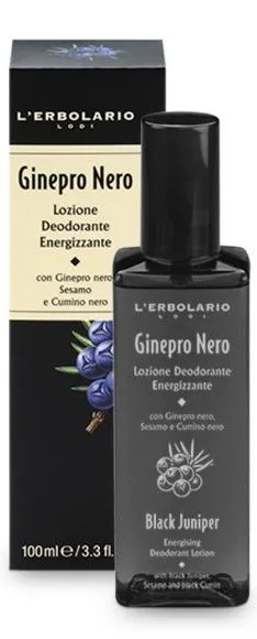 Ginepro Nero Lozione Deodorante Energizzante 100 Ml