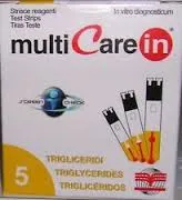 TEST TRIGLICERIDI MULTICARE IN STRISCE CON ASPIRAZIONE CAPIILLARE 5 PEZZI